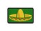 Sombrero Mexico Mexican Fiesta Hat Multi-Color Embroidered Iron-On or Hook & Loop Patch Applique